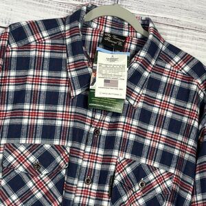 Vermont Flannel Company Flannel Shirt Classic America Men’s 4X USA Cotton Plaid
